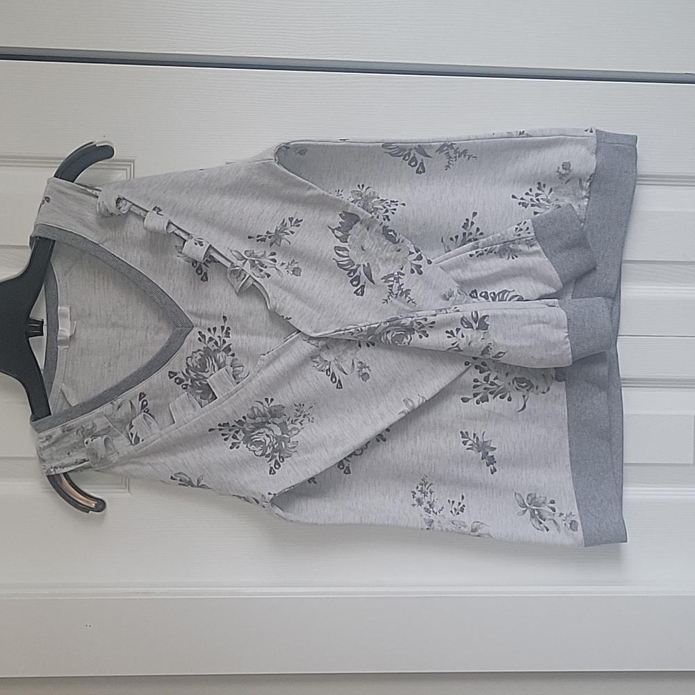 Warehouse one Rose printed Long sleeve shirt with cut outs.